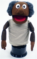 C-BOP Puppet "Ramal" - Cocoa, Black Wool Hair