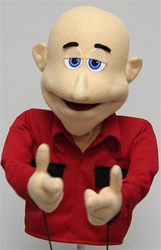 Clint is a 20" tall puppet ministry character designed for professional puppeteers.