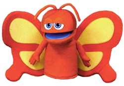 Orange Butterfly Puppet